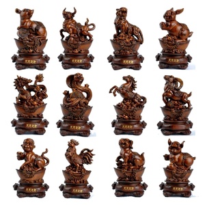 Estatua <span class=keywords><strong>de</strong></span> 12 animales del zodiaco para decoración del hogar, regalo <span class=keywords><strong>de</strong></span> recuerdo, estatua <span class=keywords><strong>de</strong></span> conejo, <span class=keywords><strong>2023</strong></span> - Product Image 2