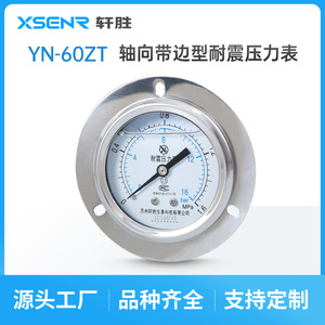 Manomètre axial anti-vibrations à montage sur panneau Suzhou Xuansheng YN60ZT, 60 mm, acier inoxydable, précision 2,5 bar MPa - Product Image 4