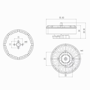 มอเตอร์ไร้แปรงถ่านสำหรับโดรนและโดรนสี่ใบพัด, มอเตอร์ไร้แปรงถ่าน5008 290KV/340KV TL50P08มาร์ตินมอเตอร์ไร้แปรงถ่าน5สำหรับ RC Quadcopter FPV multicopter - Product Image 3