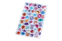 Autocollants 3D Pop-Up Amusants Double Face Série Océan Style Japonais Décorations DIY pour Enfants Emballage Blister Revêtement Résine
