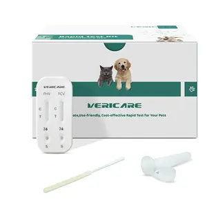 Kit de prueba rápida 2 en 1 de un paso Fenine Herpesvirus FHV Ab + Calicivirus FCV Ab Antibody Combo Rapid Test para uso en gatos