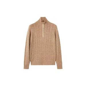 Suéter de Punto Acrílico Informal de Negocios para Otoño, Antipilling, para Jóvenes, con Cierre de Cuerda Trenzada y Engrosado - Product Image 4