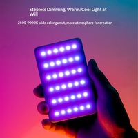 Ulanzi VL120 Luce RGB a Colori Completi Compatta per Fotocamera DSLR in Lega di Magnesio Senza Alimentazione Elettrica per Streaming Live, Videografia, Illuminazione Matrimoni