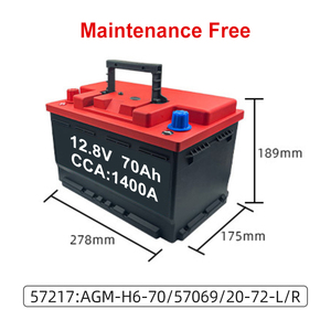 <span class=keywords><strong>Batterie</strong></span> au lithium LiFePO4 de démarrage de voiture de haute qualité 1400A 12V <span class=keywords><strong>70Ah</strong></span> <span class=keywords><strong>batterie</strong></span> d'arrêt de démarrage de voiture - Product Image 5