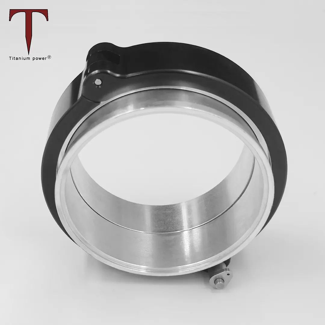 Tanium Set flensa Titanium Vanjen, flens v-band HD 50.8 ~ 101.6mm untuk tabung Turbo dan pipa Intercooler