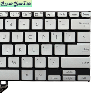 ใหม่คีย์บอร์ดแล็ปท็อปภาษาอังกฤษ US สำหรับ <span class=keywords><strong>Asus</strong></span> <span class=keywords><strong>VivoBook</strong></span> <span class=keywords><strong>Go</strong></span> <span class=keywords><strong>14</strong></span> TP1401พลิก <span class=keywords><strong>TP1400</strong></span>คีย์บอร์ด0KNB0-112UUS00สีเงินแบบใหม่ไม่มีไฟพื้นหลัง - Product Image 4