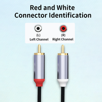 Vente directe d'usine, câble audio USB C 3,5 mm vers 2 RCA, noyau en cuivre, câble audio personnalisé plaqué or, double blindage, pour ordinateur
