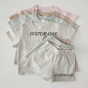 Summer kids Shorts And Shirt Set t Shirt Oversize Tee Jersey Cotton Track Shorts Casual Loungewear 2 Piece Short Set Child