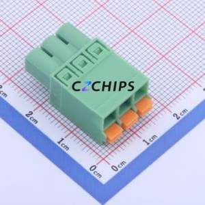 KF2EDGKN-5.0-3P Plug-in Terminal Block P=5mm Connector ( Connector Type: Plug )( Construction: 1x3P )( Pitch: 5mm ) - Product Image 1