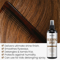 250ml Silk Press Natural Hair Tame Flyaways Tambah Kilau Tinggi Silkening Mist