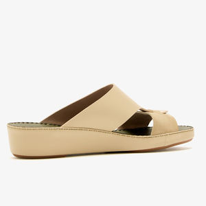 SHIKOL sandalo su misura arabica <span class=keywords><strong>cintura</strong></span> ad anello in pelle Beige sandali da <span class=keywords><strong>uomo</strong></span> italia tessuto arabico fatto a mano lussuose pantofole del golfo Ramadan - Product Image 6