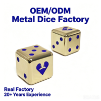 Ensemble de dés de décision pour rendez-vous galants en métal personnalisé avec logo gravé, dés d'activités pour couples, dés de jeu après le dîner, vente en gros d'usine OEM ODM