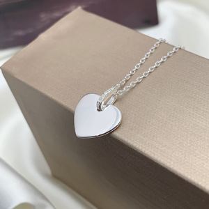 Collana con Cuore in Argento Sterling 925, Tendenze 2026, con Zirconia Cubica Brillante, Ciondolo a Cuore per Donne, Matrimoni e Feste - Product Image 3