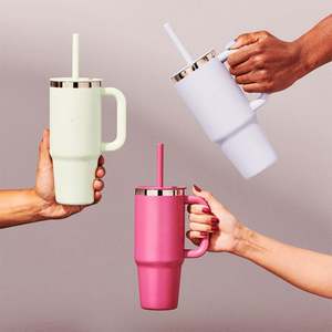 Tasse à café au design moderne en acier inoxydable, tasse anti-fuite pour de multiples occasions - Product Image 1