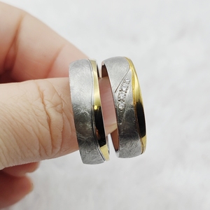Joyería <span class=keywords><strong>de</strong></span> Estados Unidos Anillo <span class=keywords><strong>de</strong></span> novia y novio Mujeres <span class=keywords><strong>Promesa</strong></span> Boda Compromiso Conjuntos nupciales Amantes Anillo <span class=keywords><strong>de</strong></span> matrimonio - Product Image 4