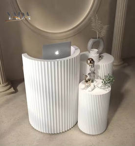 <span class=keywords><strong>Prix</strong></span> d'usine, vente en gros, comptoir de réception de salon personnalisable, design de table imperméable, comptoir de réception de salon pour clinique de beauté - Product Image 2