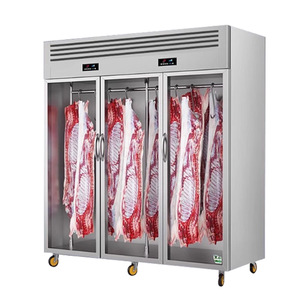 Réfrigérateur professionnel commercial d'affichage de viande de bifteck de boeuf vieilli réfrigérateur armoire réfrigération viande suspendue affichage salle de stockage - Product Image 3