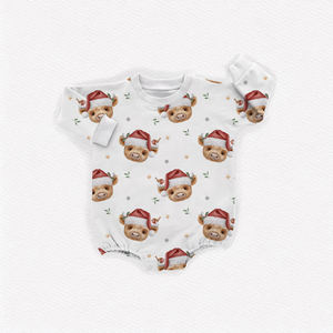 Personalizado Vintage occidental bebé niños grueso de gran tamaño sudadera mameluco de bambú Terry Bottomland Camo niños bebé suéter burbuja mameluco - Product Image 3