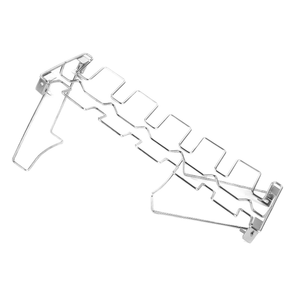 أرجل وجناح للدجاج مقاومة للحرارة وقابلة للطي من الفولاذ المقاوم للصدأ 14 فتحة حامل عصا للفرن المدخن للشواء - Product Image 4