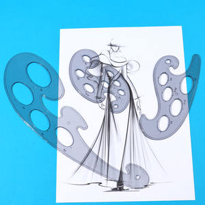 Set di Righelli in Plastica Trasparente Pesante FOSKA con Curva Francese e Bordo Liscio per Disegno, Progettazione e Progetti Artistici - Product Image 5