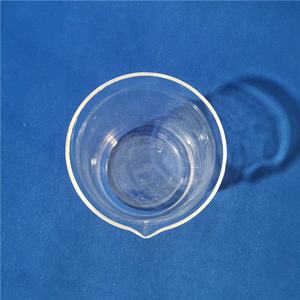 अनुकूलित गर्मी प्रतिरोध पॉलिश स्पष्ट सपाट तल मापने ग्लास क्वार्ट्ज बीकर - Product Image 4