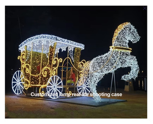 Coche Gigante de Santa Claus de 5m-50m con Luces LED y Bolas y Estrellas de Plástico, Ideal para Decoración de Plazas y Calles al Aire Libre - Product Image 6