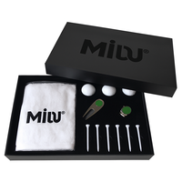 Coffret cadeau d'accessoires de golf personnalisable prêt à l'emploi Serviette souvenir Tee Repair Tool Divot Marker Ball pour hommes femmes dames en vente
