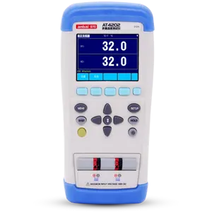 AT4202-batería de litio de 2 canales, medidor de temperatura multicanal de mano, registrador de datos