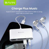 BAVIN Otg32 Otg39 5 in 1 5gbps Usb3.0 Tf Sd 3.5mm Tipe c Transport Usb c Male Otg Adapter Converter Usb c Otg