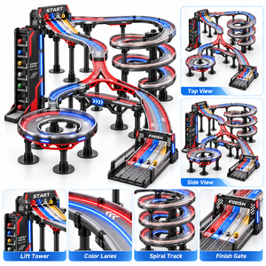 Circuit de course de marbre lumineux à grande vitesse avec logo personnalisé pour compétition de rallye et élévateur électrique - Product Image 3