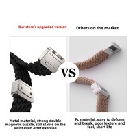 Bracelet en nylon tissé magnétique pour montre S11/S10/9 avec largeur de bande de 18-22 mm
