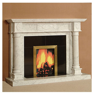 <span class=keywords><strong>Cheminée</strong></span> en marbre sculpté sur mesure - <span class=keywords><strong>Cheminée</strong></span> traditionnelle en marbre Viola, classique en Bianco Carrara, élégante en pierre solide - Product Image 6