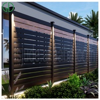 GD Facile à Installer Nature Luxury Aluminium Clôture Privacy Panels Lattes Modern Garden Backyard 4x8 6x8 Cloture Manufacture