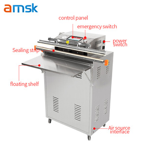 Interrupteur au pied modèle ZK-800 Machine d'emballage de poupée d'articles de <span class=keywords><strong>sport</strong></span> sous vide en acier inoxydable Machine à vide externe à échappement vertical - Product Image 5