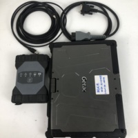 Getac v110 portátil para BENZ STAR VCI C6 C4 C5 multiplexor WiFi Doip FREIGHTLINER Fuso camión coche Actros XENTRY DAS herramienta de diagnóstico