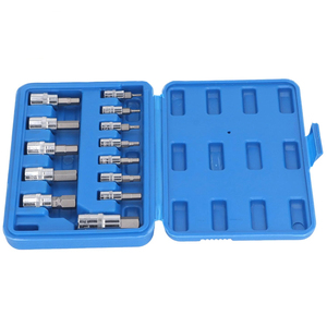 13 cái thép 1/2 "3/8" 1/4 "Hex Sao Torx Ổ cắm Bit thiết lập cho hội thảo sửa chữa xe - Product Image 2