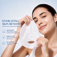 Masque facial hydratant à l'acide hyaluronique, masque en feuille hydratant, hydratation profonde, soin de la peau