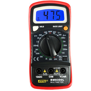 Multímetro digital electrónico, detector de prueba de tres usos, Binjiang BM8300L, con retroiluminación y zumbador - Product Image 4