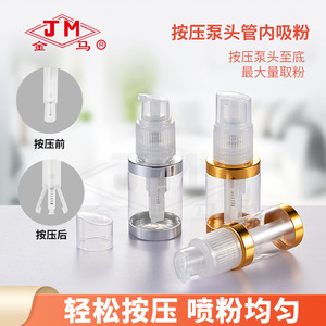 Botella pulverizadora Jinma con cabezal de bomba dorado de 80 ml para productos químicos diarios y cocina - Product Image 1