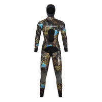 Combinaison de plongée DIVESTAR personnalisée avec logo camouflage, néoprène 3 mm à cellules ouvertes, intérieur imperméable, pour hommes et femmes