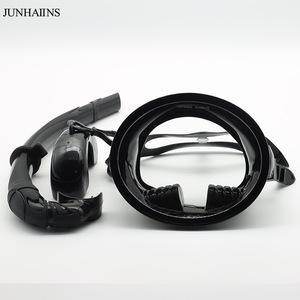 JUNHAIINS Full Face Diving Mask Anti Fog Tempered Glass Snorkeling Freediving Universal Fit One Window - Product Image 3