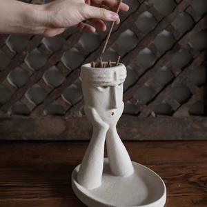 Porte-encens artisanal haut de gamme, base élégante, décoration d'intérieur, cadeau - Product Image 4