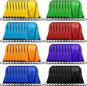 Mochilas Escolares Plegables Personalizadas con Estampado Multicolor para Niños, con Cordón, de Poliéster 210D, para Deportes al Aire Libre, Maratón - Product Image 1