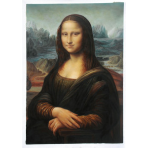 Famosa pittura a olio di <span class=keywords><strong>Mona</strong></span> <span class=keywords><strong>Lisa</strong></span> di alta qualità di riproduzione davinica per la decorazione di arte della parete del soggiorno - Product Image 1