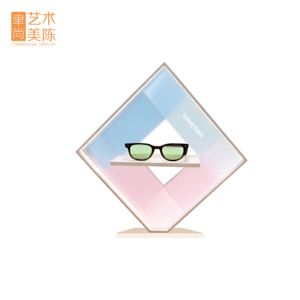 Yushang Tùy Chỉnh Thiết Kế Ban Đầu Màu Trắng Sữa Phun Sơn Gradient Bcolor Vuông Acrylic Máy Tính Để Bàn Kính Hiển Thị Đứng - Product Image 2