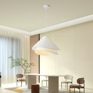 Lampada <span class=keywords><strong>a</strong></span> <span class=keywords><strong>Sospensione</strong></span> Lunga con Paralume <span class=keywords><strong>a</strong></span> Campana in Tessuto <span class=keywords><strong>a</strong></span> Doppio Strato, Luce Bianca Calda 3000K, per <span class=keywords><strong>Camera</strong></span> <span class=keywords><strong>da</strong></span> <span class=keywords><strong>Letto</strong></span> e Casa - Product Image 5