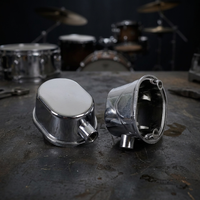 Sturdy Electroplated Metal Head 26mm Hole Distance Drum Lug Tom Ear Drum Kit Hardware Percussion Instrument Replacement Fitting