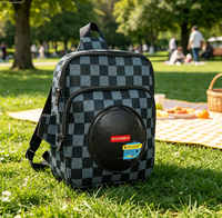 Altavoz Inalámbrico 2 en 1 ABS-B1, Portátil, con Logotipo y Caja Personalizados, Listo para Enviar, Ideal para Viajes, Campamentos y Actividades al Aire Libre