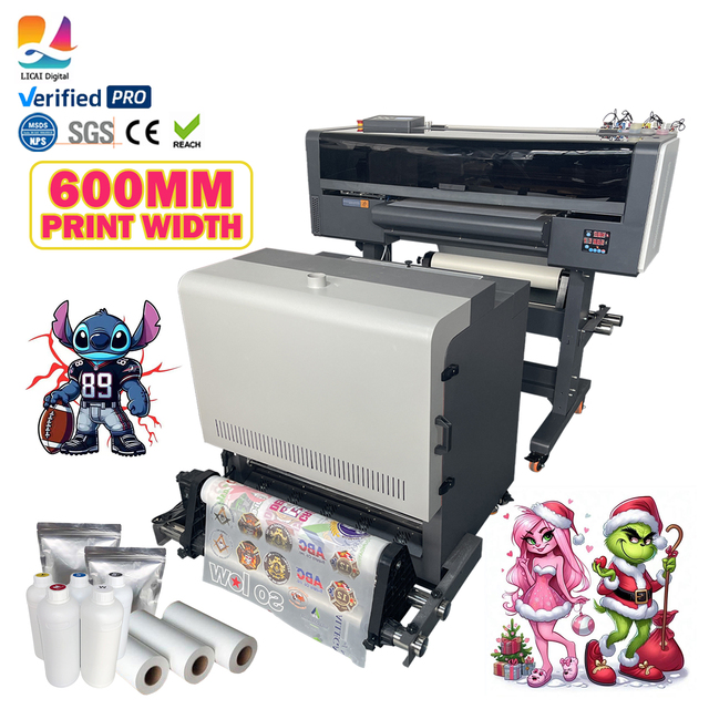 Best New 24 Inches A1 DTF Printer 2 Heads Semi-Automatic with Shaker and Dryer 1 Year Warranty