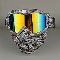 Gafas Deportivas para Motocicleta con Protección Facial y Lentes de PC con Protección UV, Resistentes al Viento, con Marco Completo de TPU, para Hombres y Mujeres, para Ciclismo
